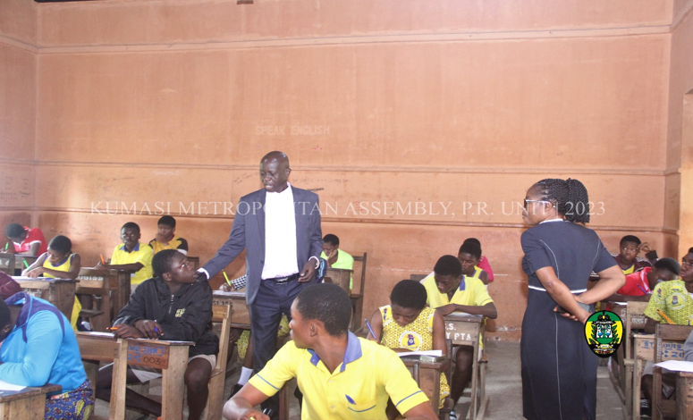 Mr. David Oppong and Madam Felicia Agyemang at the St. Louis Demonstration JHS