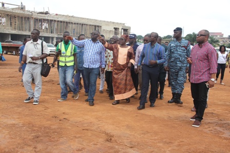 The team inspecting the Sofo â??Line Lorry Terminal