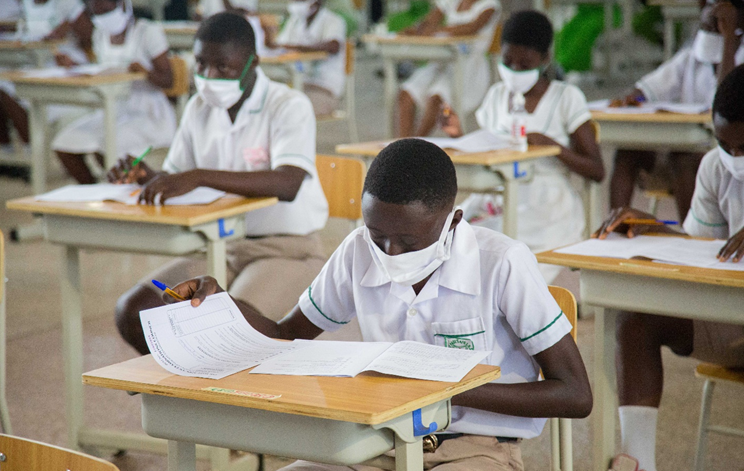 A candidate getting ready to start the exam
