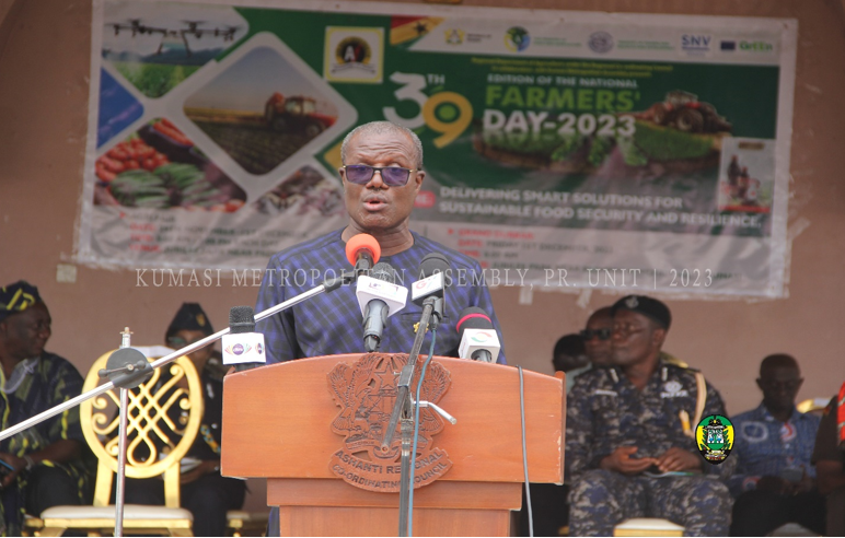 Mr. Francis Dwira Darko delivering the welcome address on behalf of the Mayor