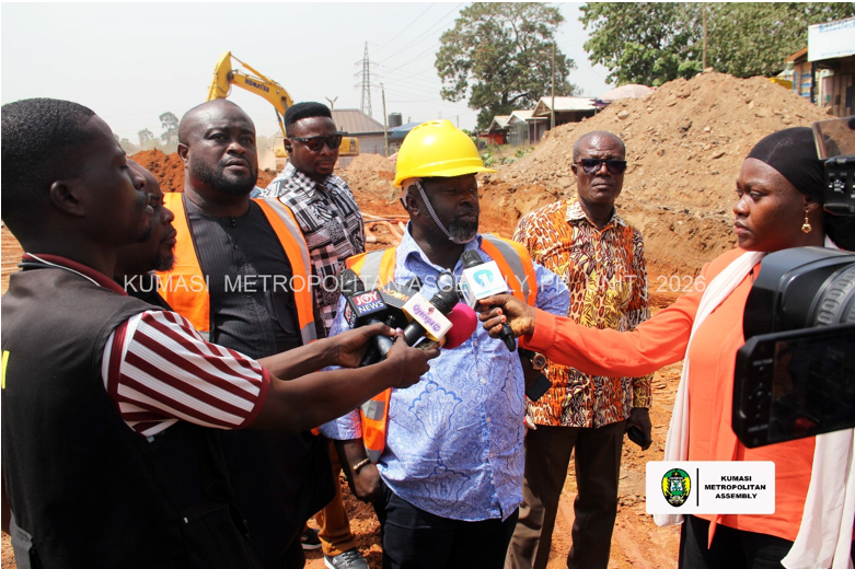 KUMASI MAYOR INSPECTS RESUMED ROAD PROJECTS ACROSS KUMASI 