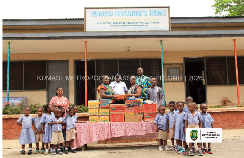 KMA DONATES CONSUMABLES TO KUMASI CHILDREN’S HOME 