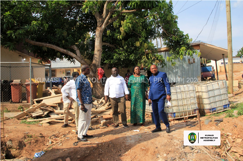 DEPUTY LOCAL GOVERNMENT MINISTER INSPECTS KMA PAEDIATRIC CENTRE PROJECT, APPROVES PROGRESS 