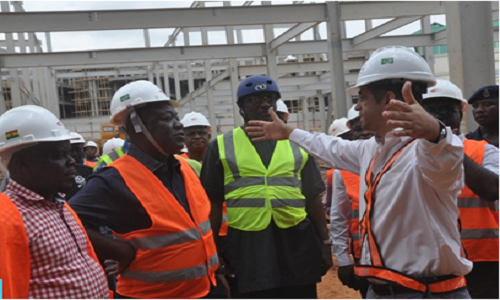 REGIONAL MINISTER TOURS KEJETIA PROJECT SITE
