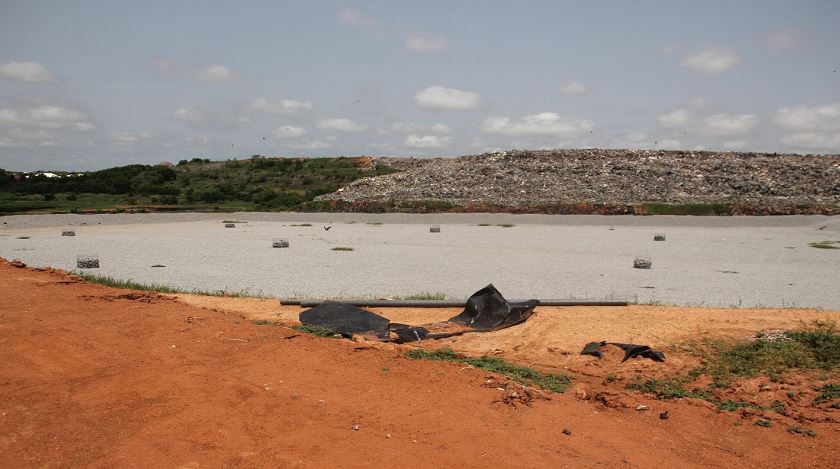 A view of the Oti Land Fill Site